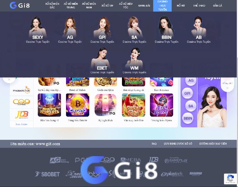 Cò quay mini Gi88 đều xuất hiện trong các game casino live