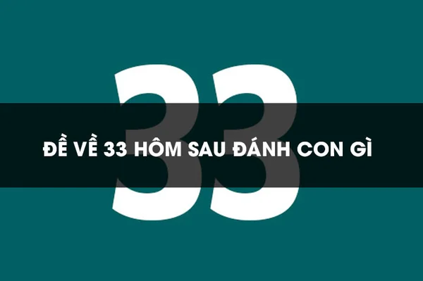 Giải đáp Đề về 33 hôm sau đánh con gì?