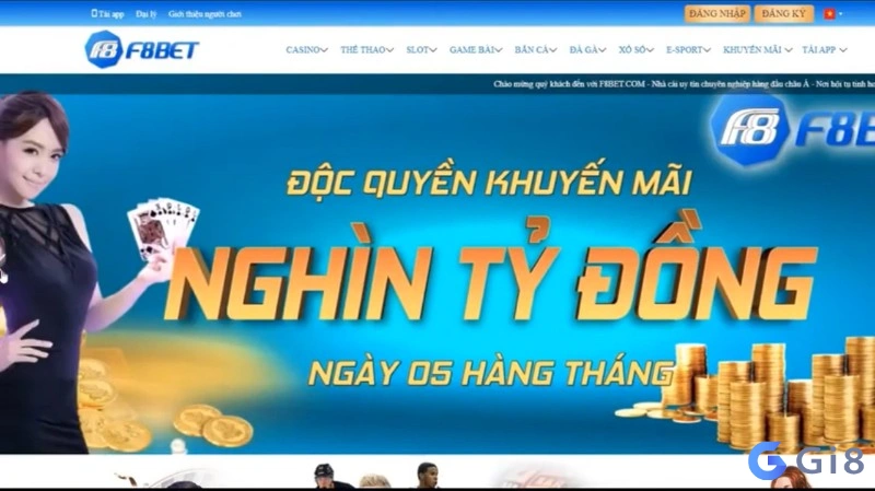 Phần thưởng khủng khi tham gia cá cược tại F8bet casino