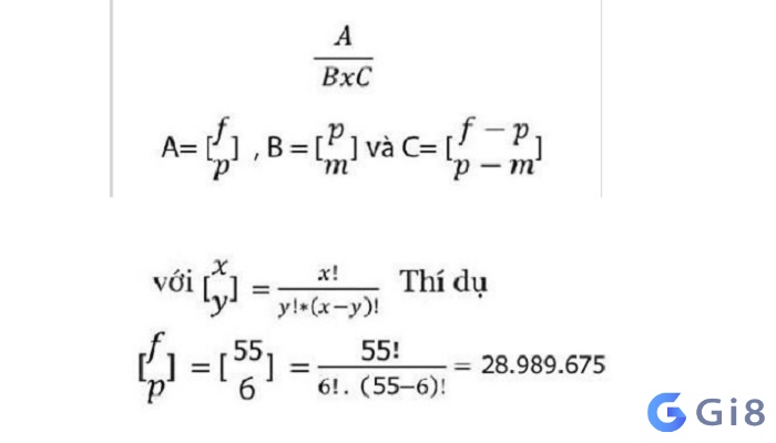 Cách tính xác suất trúng vietlott đối với hình thức power 6/55