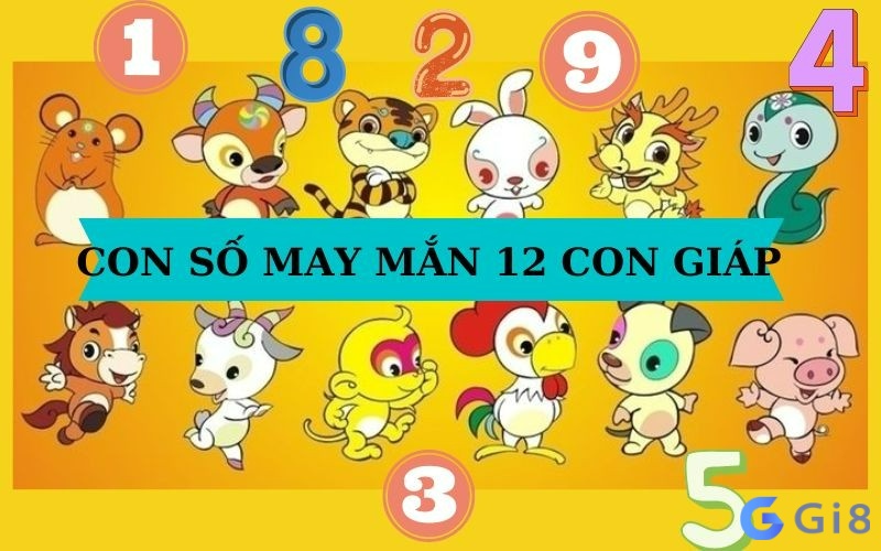 Các số 12 con giáp may mắn.