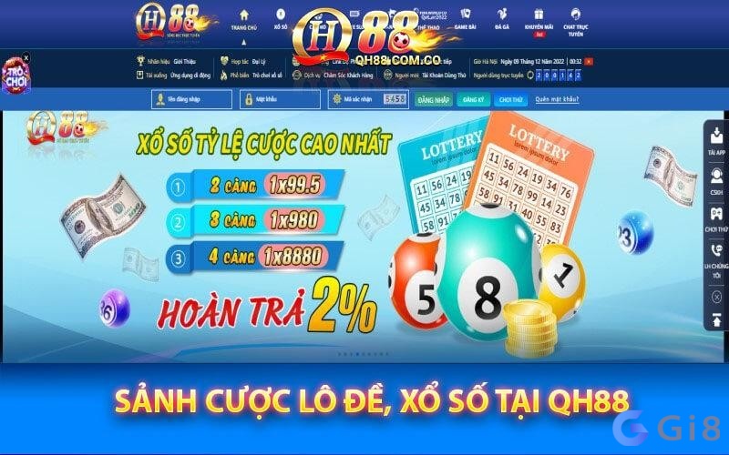 Người chơi yên tâm khi tham gia sảnh chơi lô đề online uy tín QH88