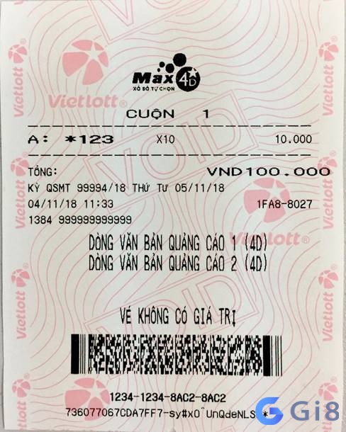 Vé xổ số max 4d